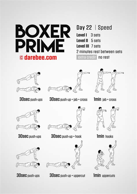 Boxer Prime: 30-Day Fitness Program | Kickboxing workout, Boxer workout ...