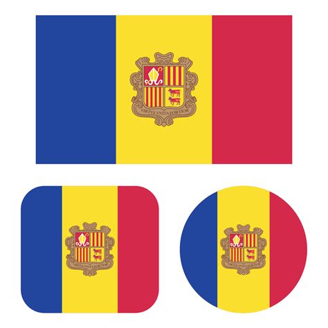 Andorra Flag In Rectangle Square And Circle 20545131 Vector Art at Vecteezy