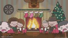 Christmas Fireplace GIF - Christmas Fireplace Gathering - Discover & Share GIFs