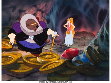 Thumbelina Mr. Mole and Thumbelina Production Cel Setup with Master | Lot #99518 | Heritage Auctions