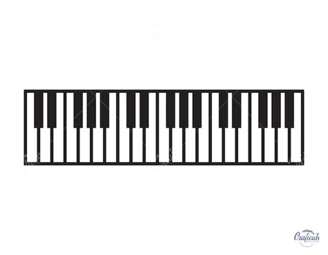 Piano Keys SVG Keyboard Clip Art Instant Digital Download - Etsy