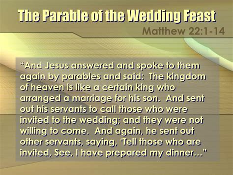 PPT - The Parable of the Wedding Feast PowerPoint Presentation, free download - ID:7042685