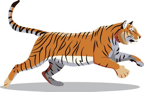 Tiger Run Vector Art, Icons, and Graphics for Free Download