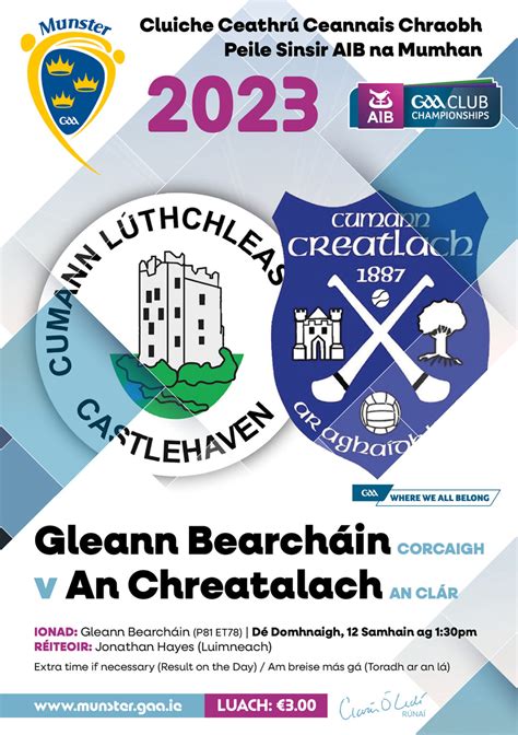 2023 AIB Munster GAA Club Senior Football Championship Quarter-Final – Castlehaven (Cork) 1-12 ...