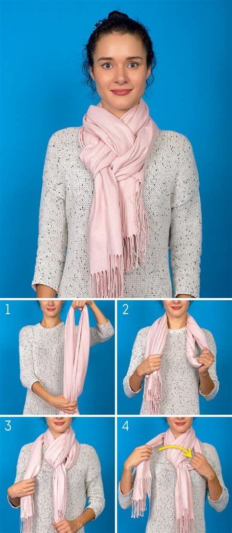 8 innovative ways to wear the scarf in the cold winter ... - #cold #ideas #Innovative #scarf # ...