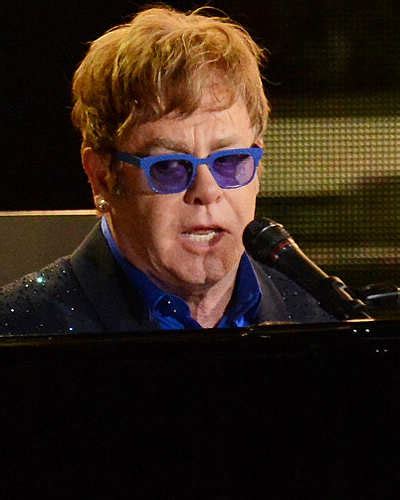 Legendary Elton John performs during the 55th Annual GRAMMY Awards, held at Staples Center in ...