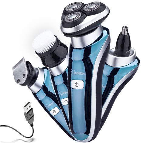 Buy Hatteker 4 in 1 Electric Razor for Men Rotary Shavers Electric ...