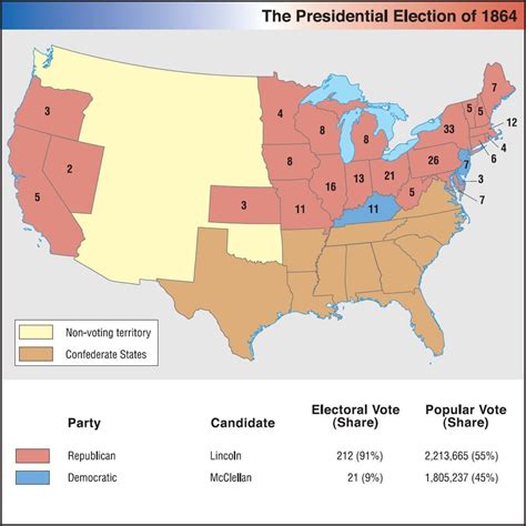 1864 Presidential Election [1104x1104] : MapPorn