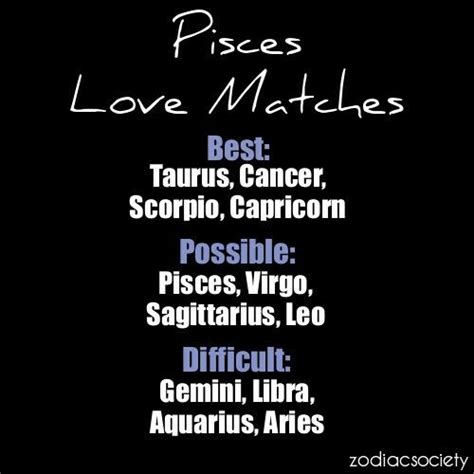 Pisces love matches | Pisces quotes, Taurus love match, Pisces love match