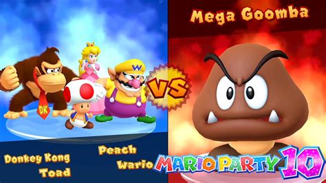 Mario Party 10 Mushroom Park Board - Toad vs Wario vs Peach vs Donkey ...