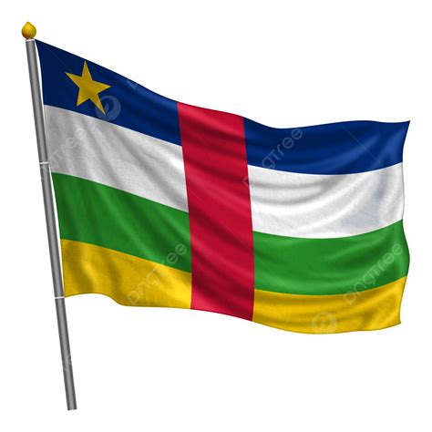 Bandera De La República Centroafricana Ondeando Con Textura PNG , Centroafricano, Bandera ...