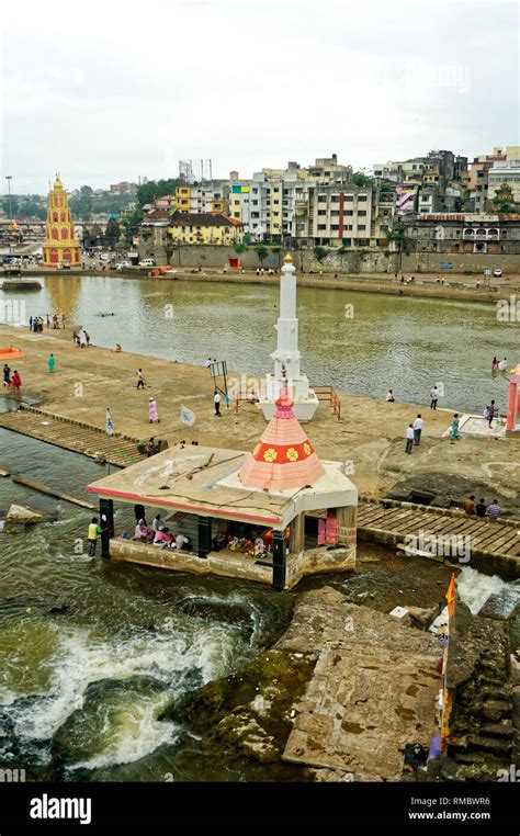 Godavari river ghat at nashik, Maharashtra, India, Asia Stock Photo - Alamy