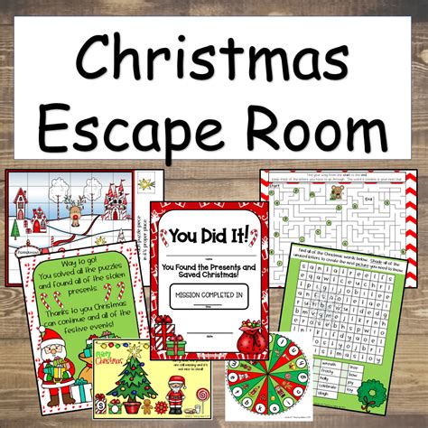 Christmas Escape Room Printable