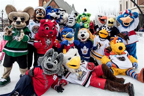 If you thought NHL teams have bizarre mascots, they got nothing on the AHL : hockey