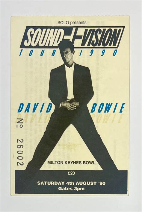 David Bowie Concert Tour Tickets | eBay