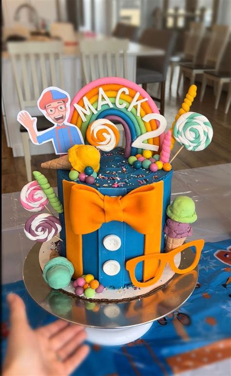 Blippi birthday cake in 2022 | Modeling chocolate, Cake designs, Birthday theme