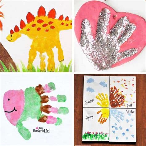 Handprint Crafts for Toddlers - My Bored Toddler