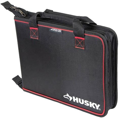 Husky 15 Pro Tool Organizer Additional Features Zippered Black water ...