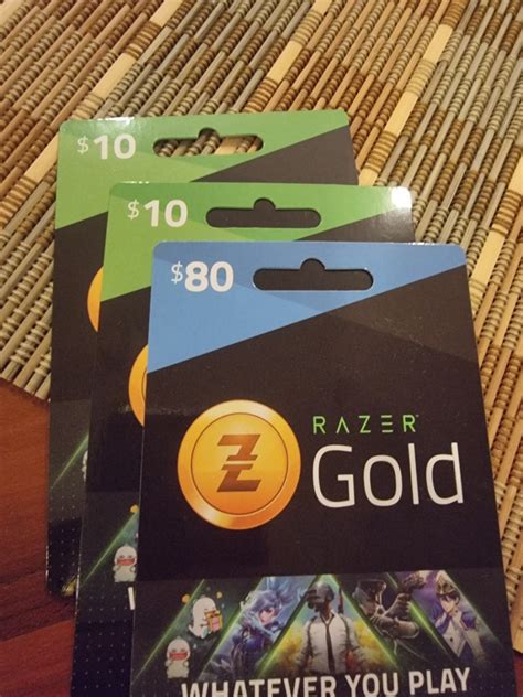 Razer Gold Gift Card, Video Gaming, Gaming Accessories, Game Gift Cards ...