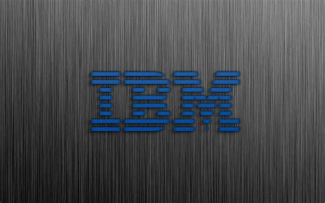 HD wallpaper: blue, brushed, computers, ibm, metal, technology ...