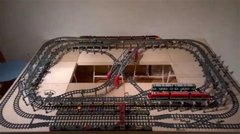 Ultimate compact LEGO train layout - YouTube