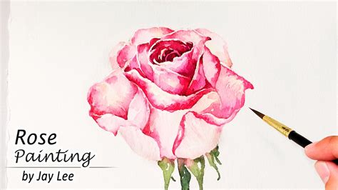 How To Paint A Rose In Watercolor Step By Step