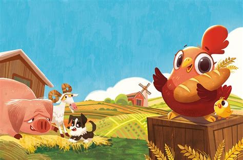 LITTLE RED HEN on Behance | Illustration, Character illustration, Book ...