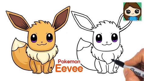 How to Draw Pokemon Eevee Easy - YouTube