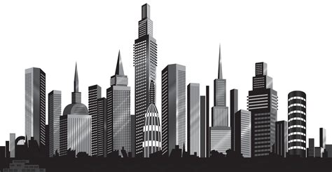 Cityscape Silhouette Png Image