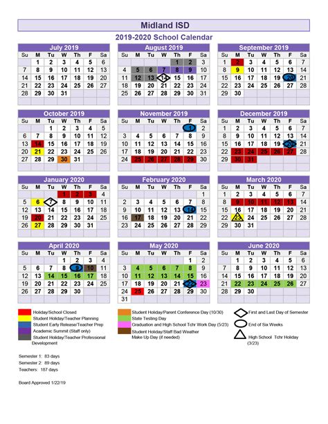 Midland Public Schools Calendar 2022 - May Calendar 2022