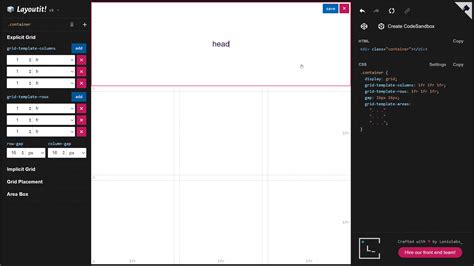 Interactive CSS Grid Generator | Layoutit Grid