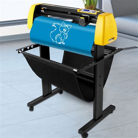 Buy VEVOR Vinyl Cutter Machine, 34 in / 870 mm Max Paper Feed Cutting Plotter, Automatic Camera ...