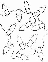 Free Christmas Light Bulbs Coloring Page  Printable sketch template