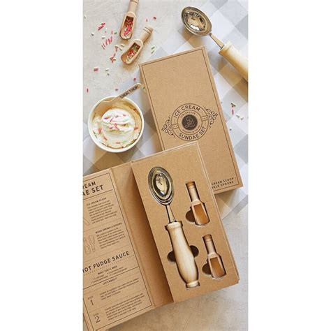 Personalized Ice Cream Scoop Set With Box, Ice Cream Sundae Gift Set ...