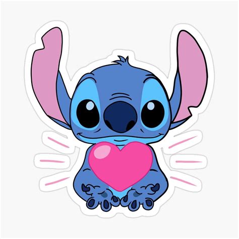 "Valentines Day Stitch " Sticker for Sale by Trip Loven | Festa a tema gatti, Idee per il ...