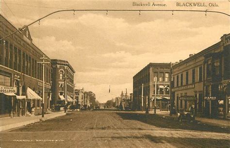 Oklahoma OK Blackwell Blackwell Avenue Early Albertype Postcard | eBay | Blackwell, Oklahoma ...