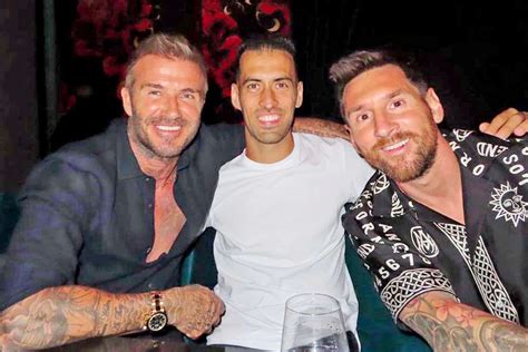 David and Victoria Beckham Step Out for Dinner with Lionel Messi in Miami