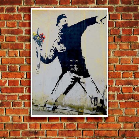 Flower Thrower | Street Art Poster | Just Posters