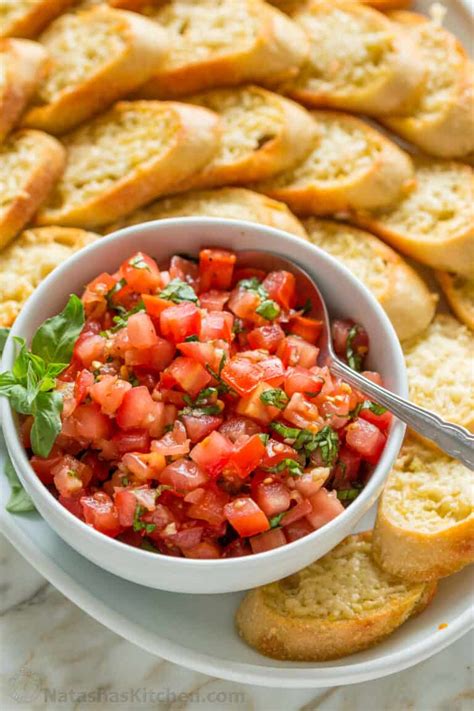 Classic Bruschetta Recipe (VIDEO) - NatashasKitchen.com