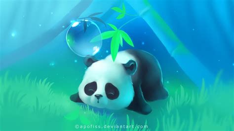 Cute Cartoon Panda Wallpapers on WallpaperDog