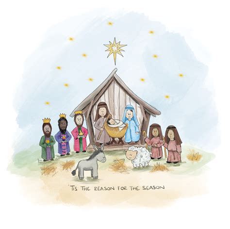 5 Pack of Nativity Scene Christmas Cards – Autistic Nottingham