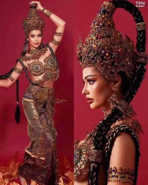 Thai national costume | Miss universe 2023 ในปี 2024 | นางแบบ, ชุดราตรี, ชุดเดรส