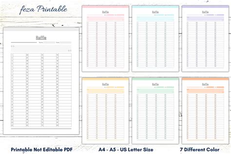 Printable Raffle Sheet Template 1 100 - vrogue.co