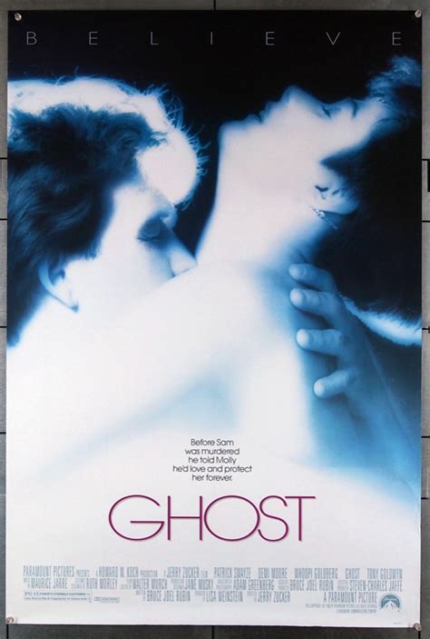 Original Ghost (1990) movie poster in f condition for $60.00