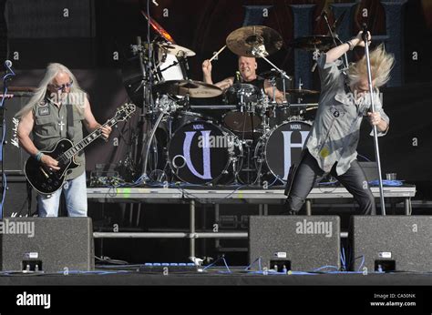 British rock band Uriah Heep during concert at the Metalfest Open Air Stock Photo, Royalty Free ...