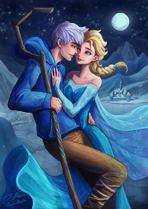 I'll Take You Away - Elsa & Jack Frost Fan Art (36750503) - Fanpop