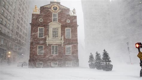 Boston snow ties record as winter storm gives way to bitter cold