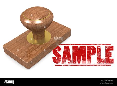 Sample wooded seal stamp Stock Photo - Alamy