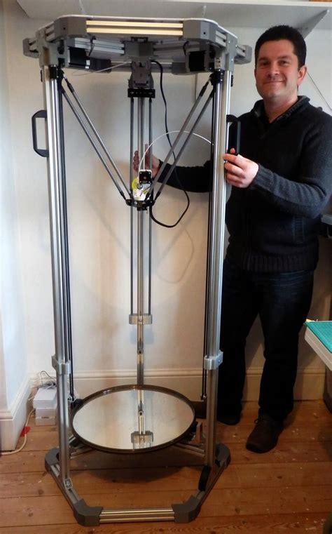 3DRmega | The BIG RepRap Delta printer by RichRap (UK based engineer Richard Horne) - It's a 1 ...