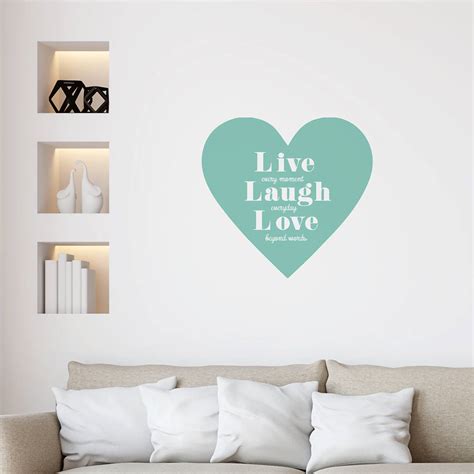 Live Laugh Love Wall Sticker By leonora hammond | notonthehighstreet.com